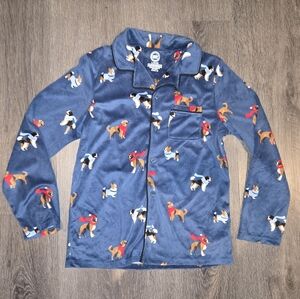 wonder nation Long Sleeve Kids Pajama Top with Dog Print